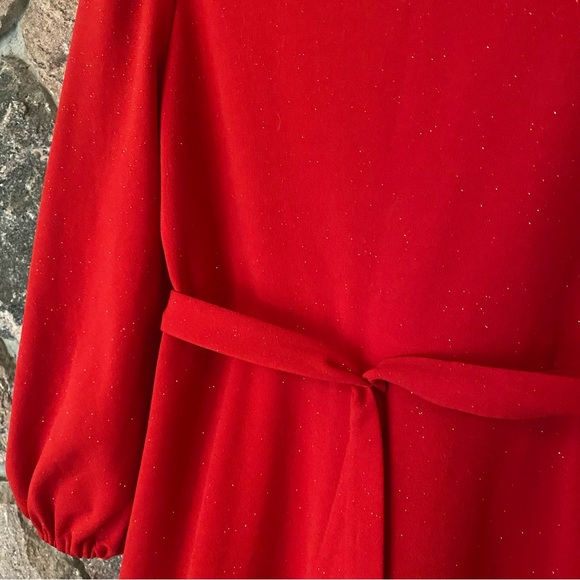 Beautiful sparkly red girls size 16 dress. - Picture 3 of 4